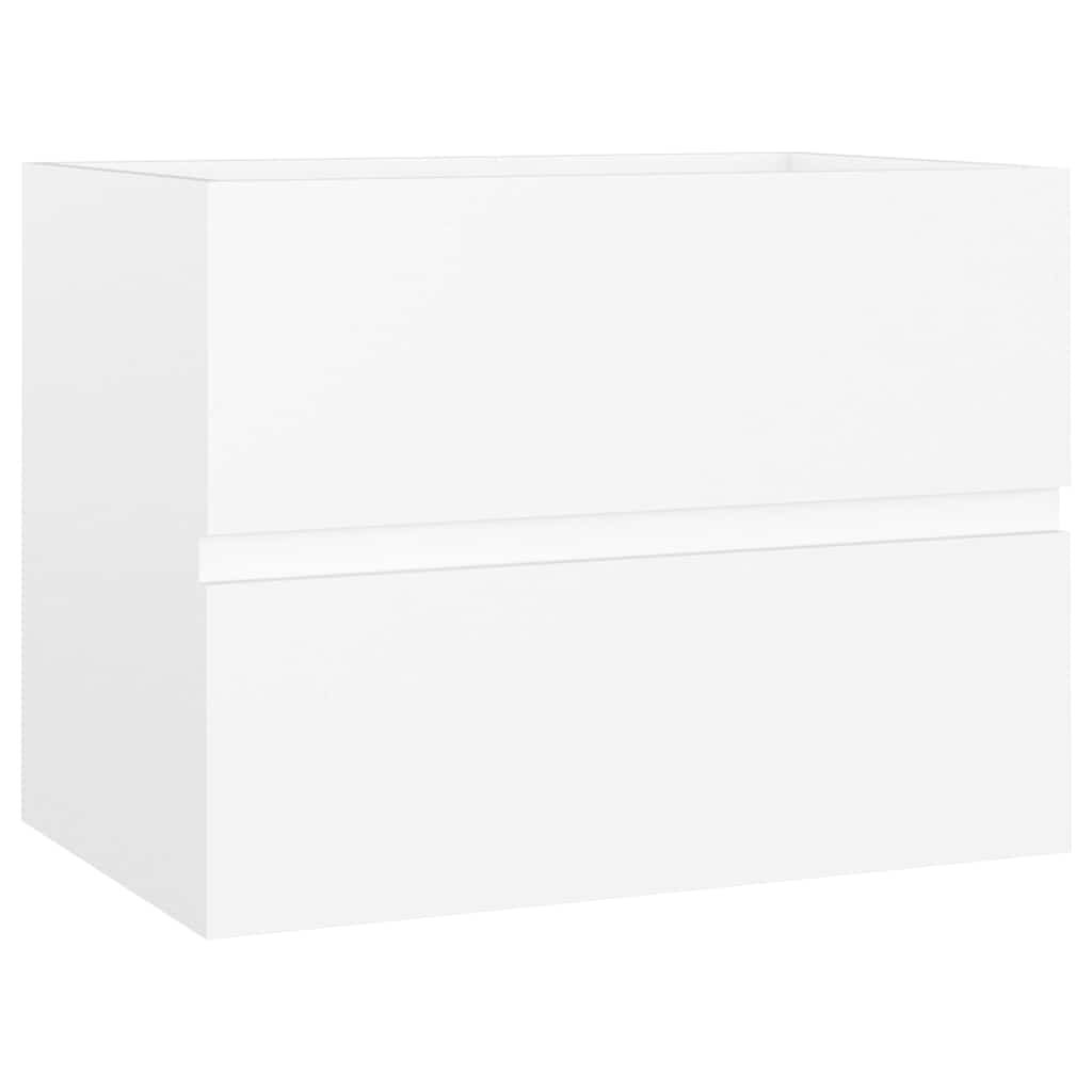 vidaXL Skříňka pod umyvadlo bílá 60 x 385 x 45 cm kompozitní dřevo