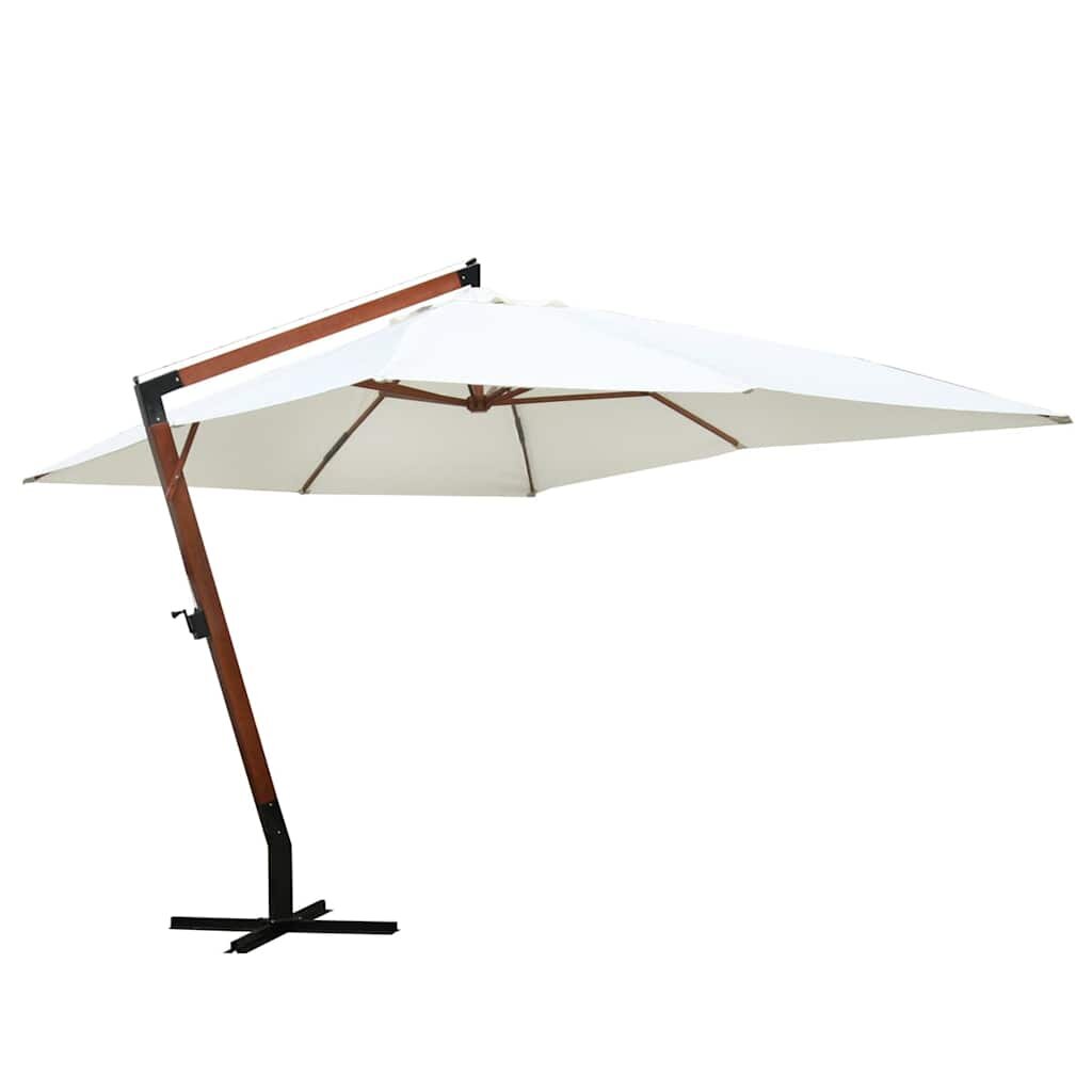 vidaXL Slunečník 300 x 400 cm bílý