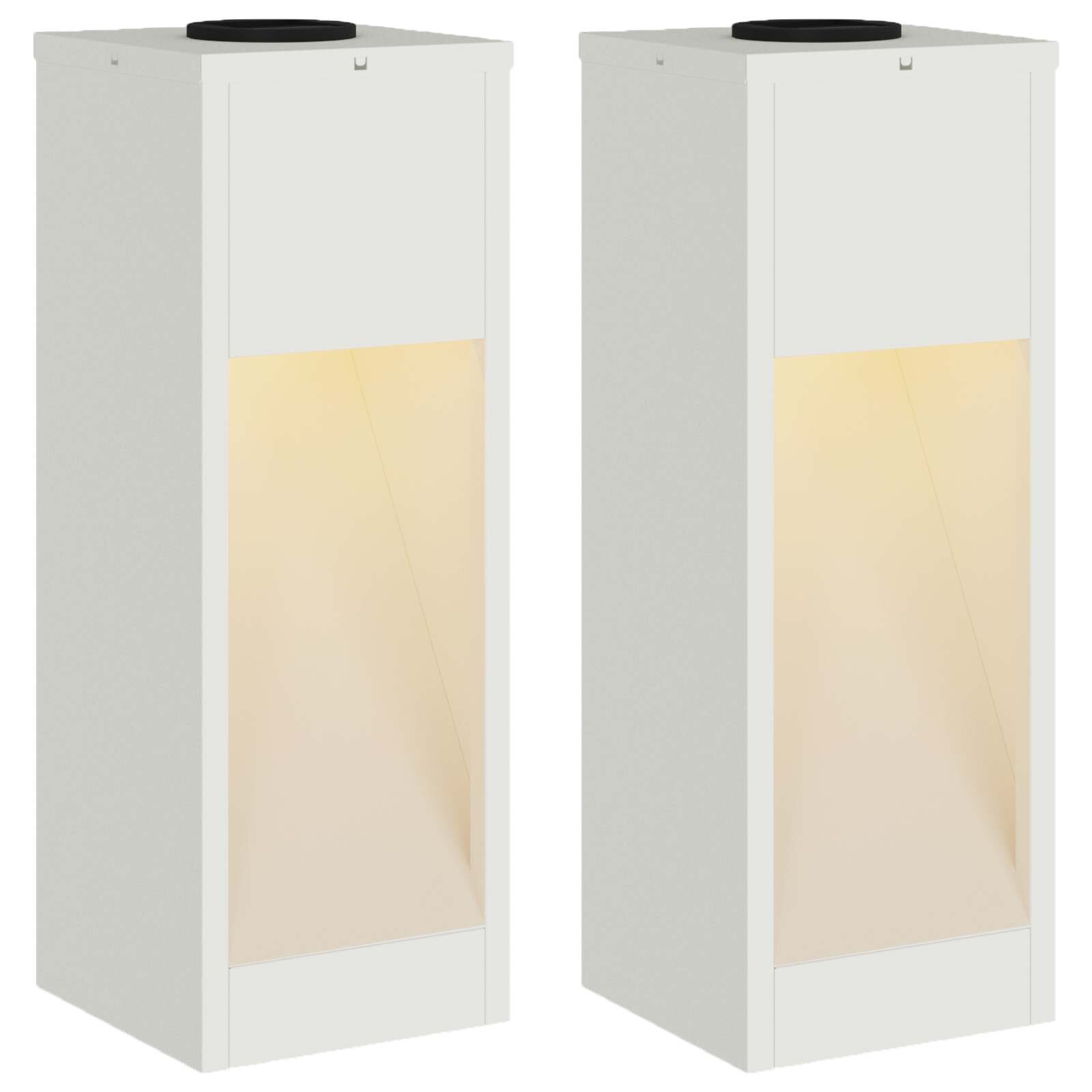 vidaXL Solární LED osvětlení cesty 2 ks Teplá bílá 18 x 18 x 50 cm