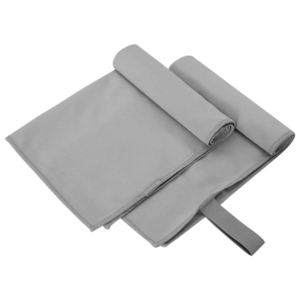 vidaXL Sportovní osušky 2 ks Tmavě šedá 50 x 30 cm