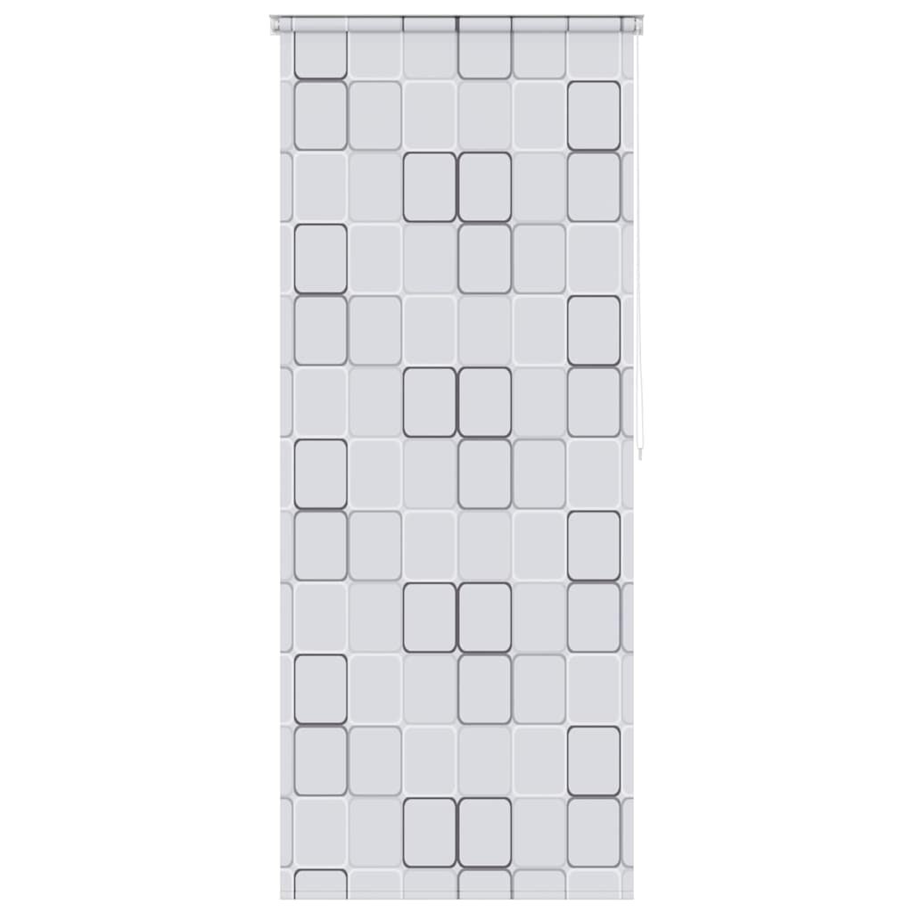 vidaXL Sprchová roleta 100 x 240 cm čtvercový vzor
