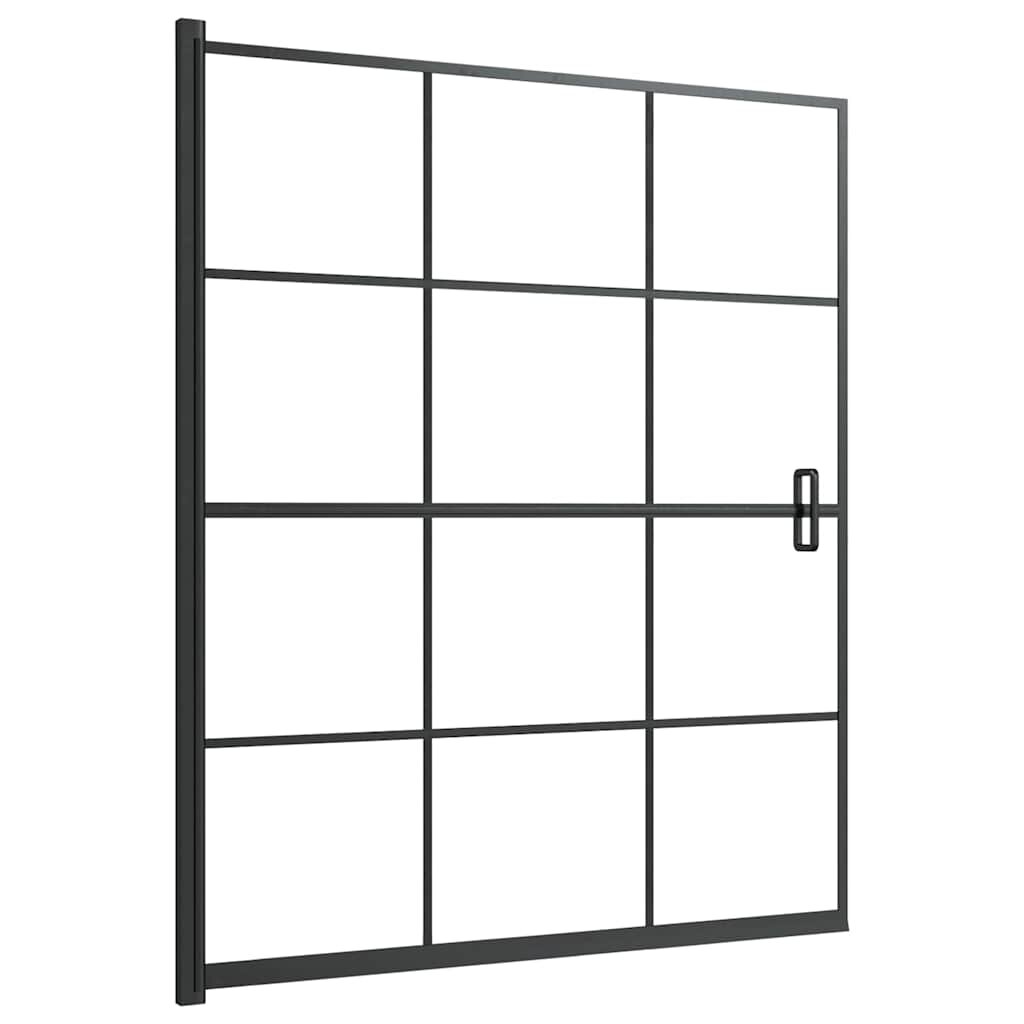 vidaXL Sprchový kout ESG 116 x 140 cm černý