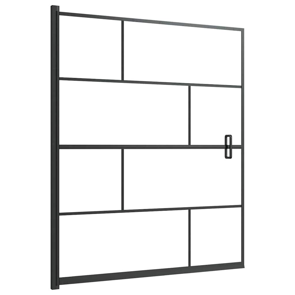 vidaXL Sprchový kout ESG 116 x 140 cm černý