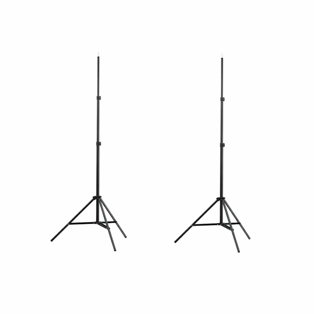 vidaXL Stativ / stojan na světlo - 2 ks - výška 78 - 205 cm