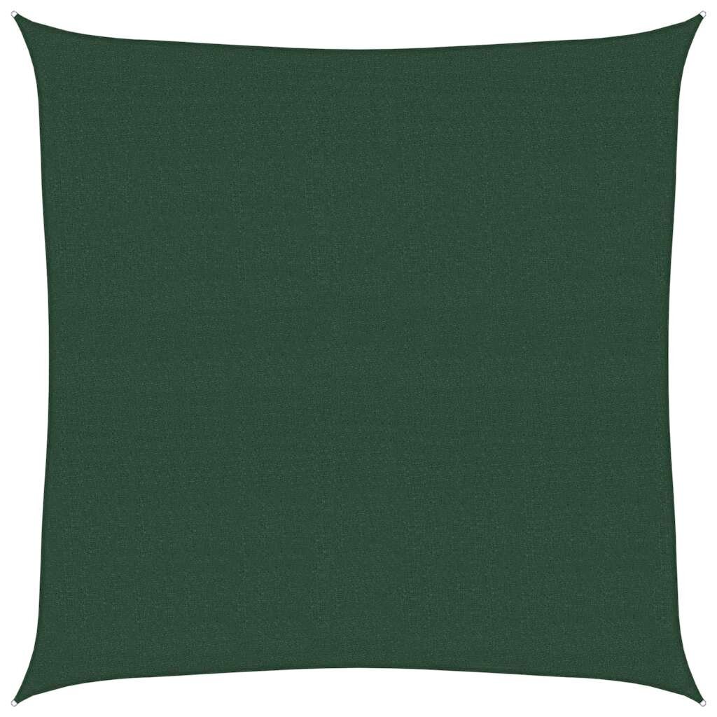 vidaXL Stínicí plachta 160 g/m² tmavě zelená 45 x 45 m HDPE