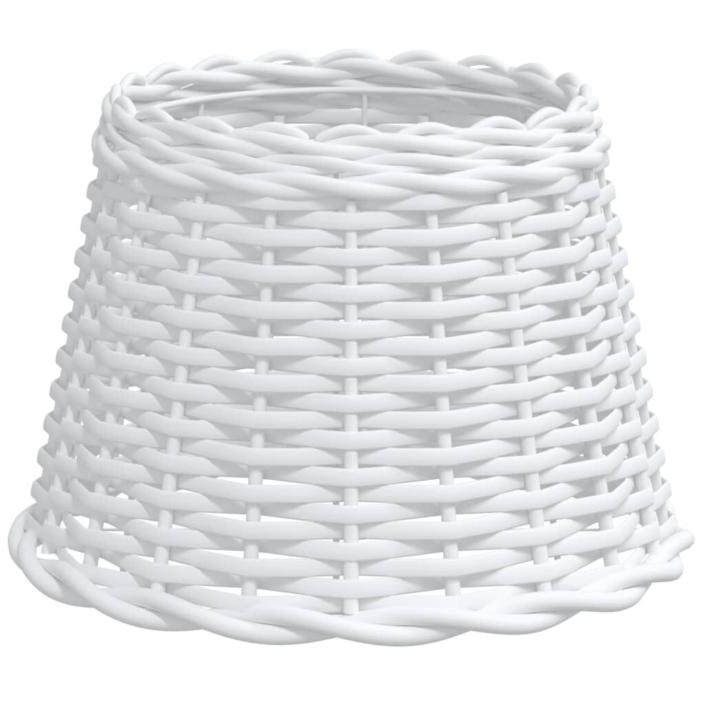 vidaXL Stínidlo lampy bílé Ø 30 x 20 cm proutěné