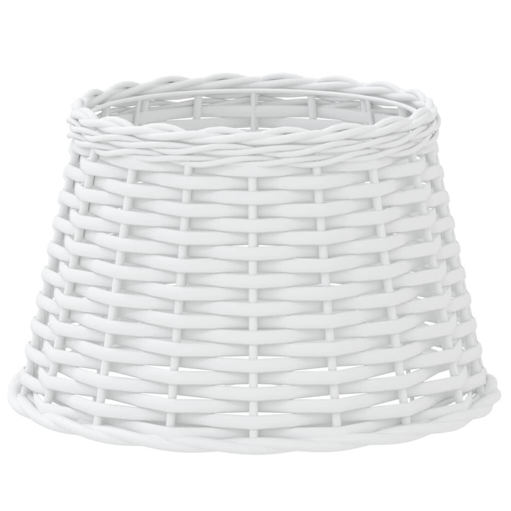 vidaXL Stínidlo lampy bílé Ø 38 x 23 cm proutěné