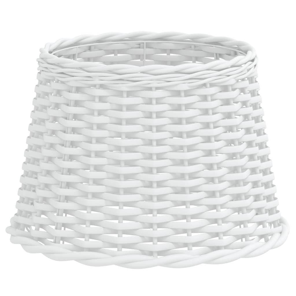 vidaXL Stínidlo lampy bílé Ø 40 x 26 cm proutěné
