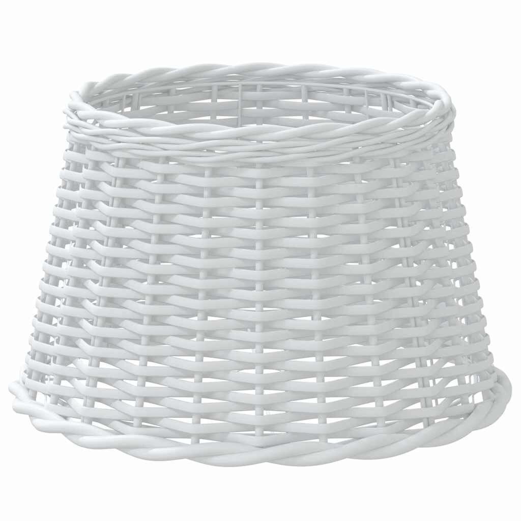 vidaXL Stínidlo lampy bílé Ø 45 x 28 cm proutěné