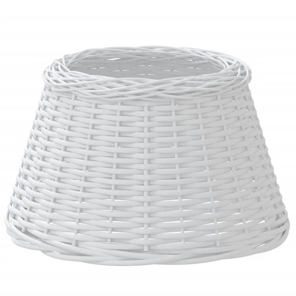 vidaXL Stínidlo lampy bílé Ø 50 x 30 cm proutěné