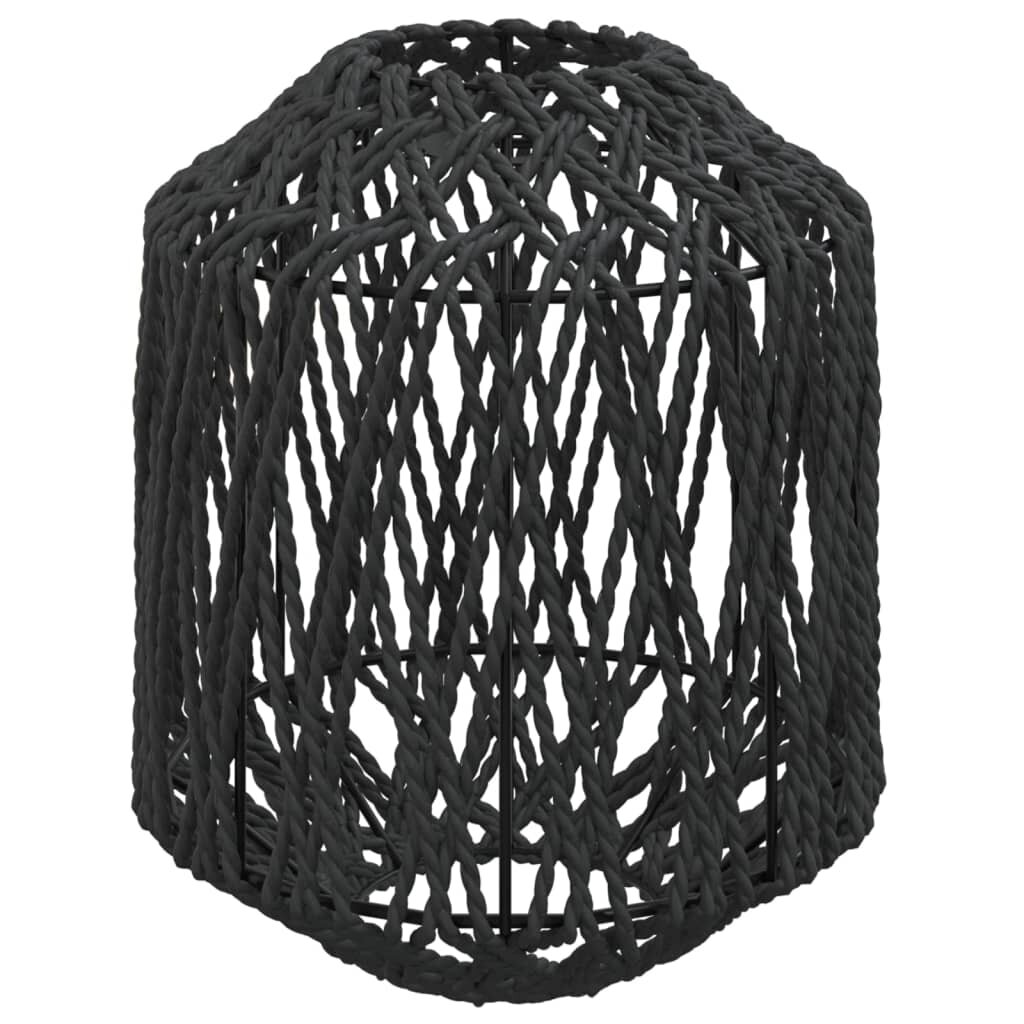 vidaXL Stínidlo lampy černé Ø 23 x 28 cm železo a papír