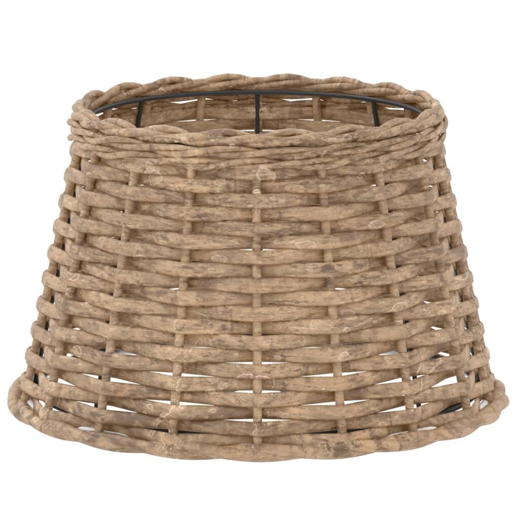 vidaXL Stínidlo lampy hnědé Ø 38 x 23 cm proutěné