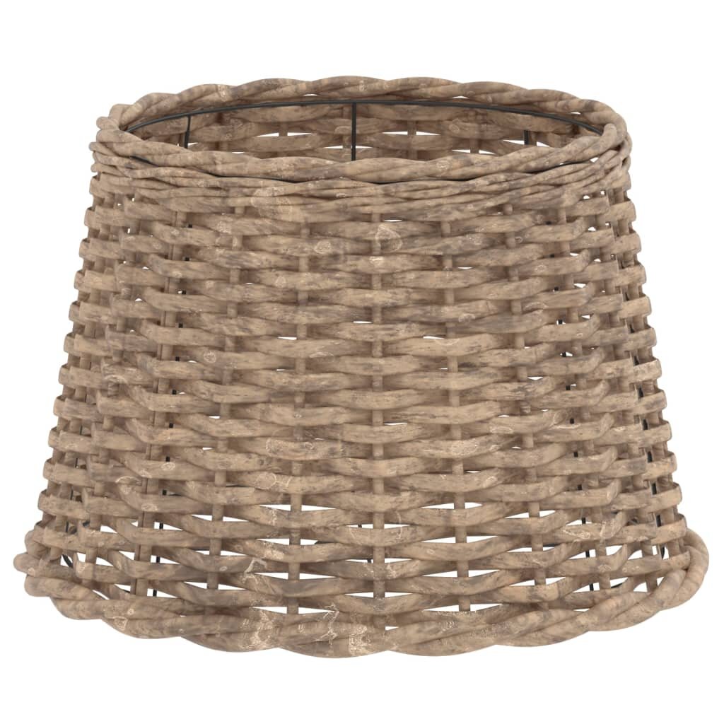 vidaXL Stínidlo lampy hnědé Ø 40 x 26 cm proutěné