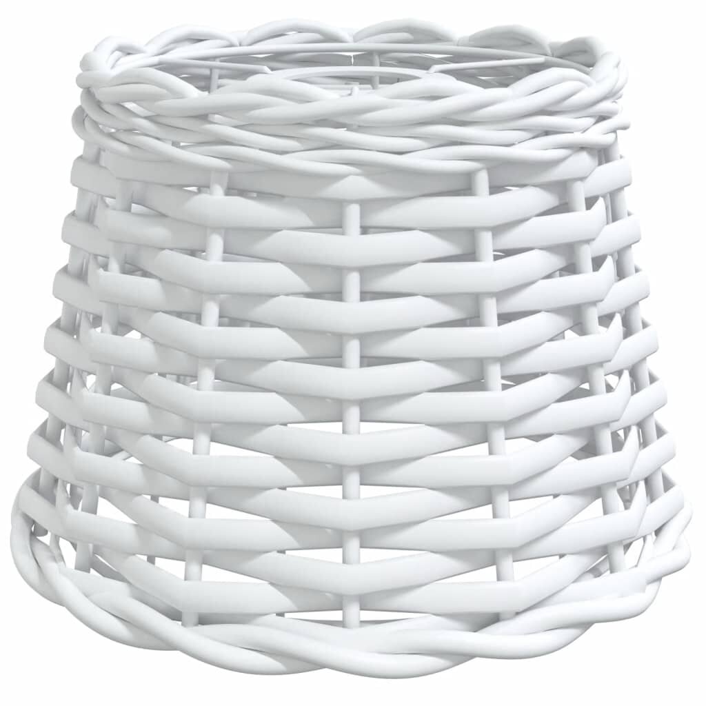 vidaXL Stínidlo na lustr bílé Ø 20 x 15 cm proutěné