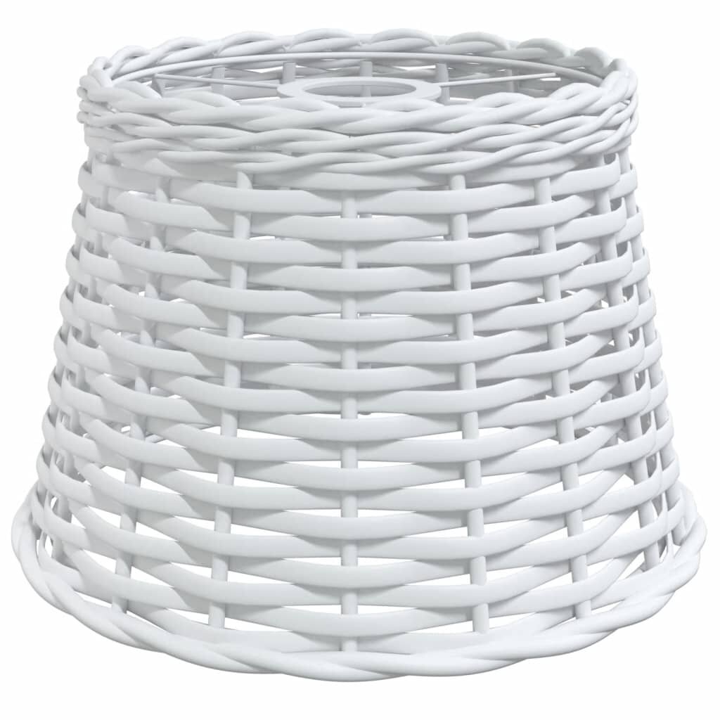 vidaXL Stínidlo na lustr bílé Ø 25 x 17 cm proutěné