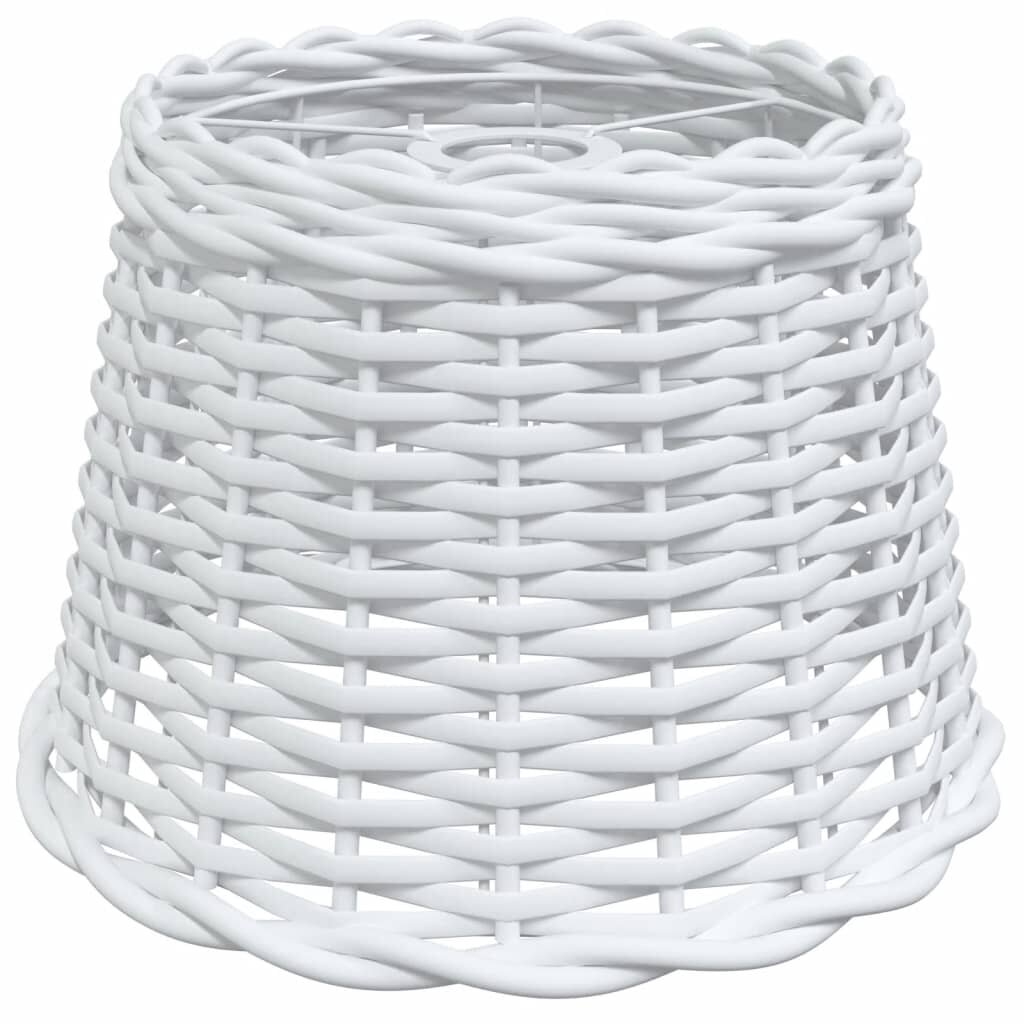 vidaXL Stínidlo na lustr bílé Ø 30 x 20 cm proutěné
