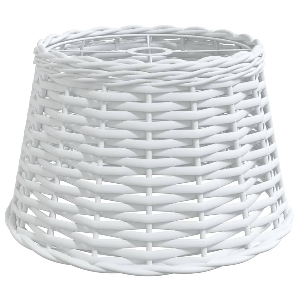 vidaXL Stínidlo na lustr bílé Ø 38 x 23 cm proutěné