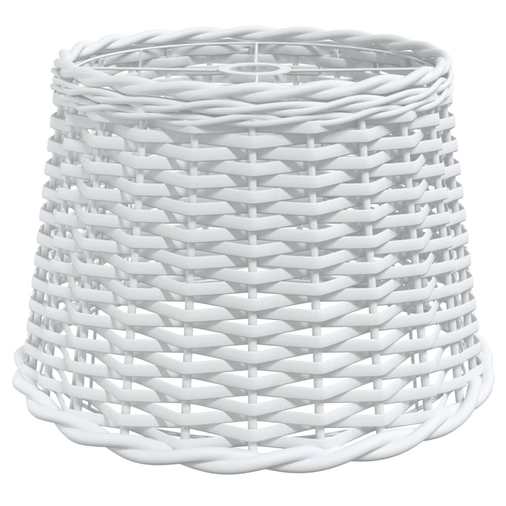 vidaXL Stínidlo na lustr bílé Ø 40 x 26 cm proutěné
