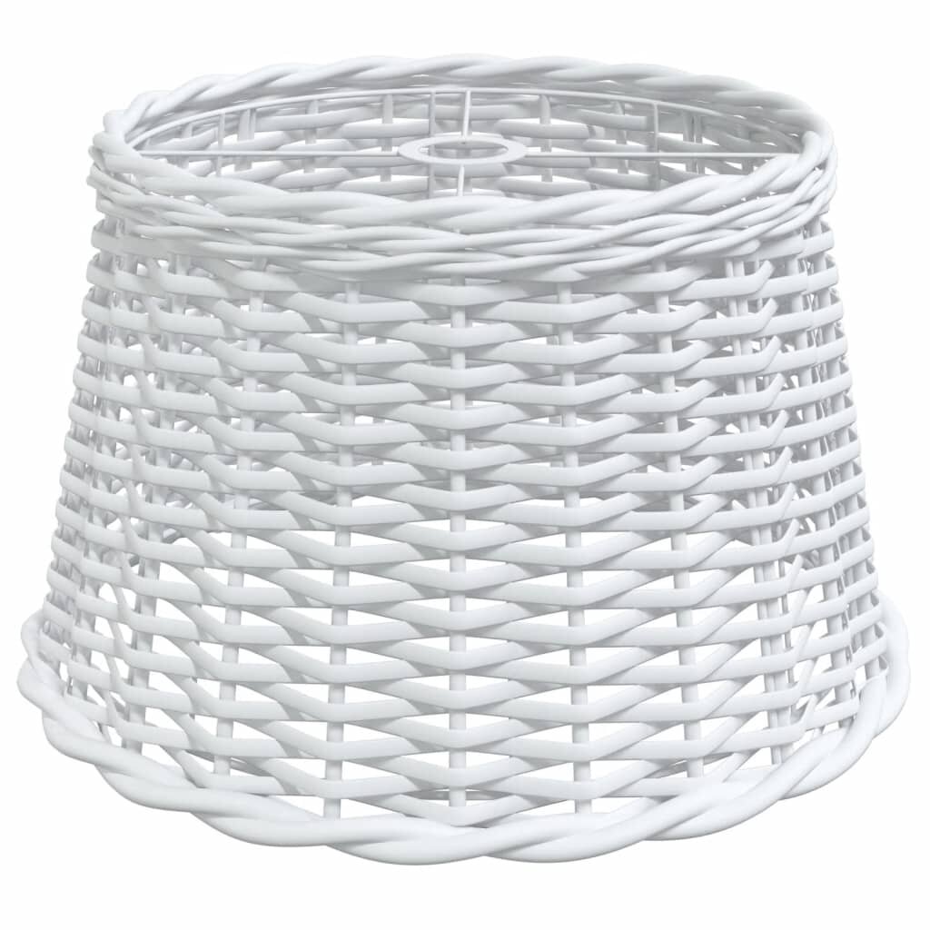 vidaXL Stínidlo na lustr bílé Ø 45 x 28 cm proutěné