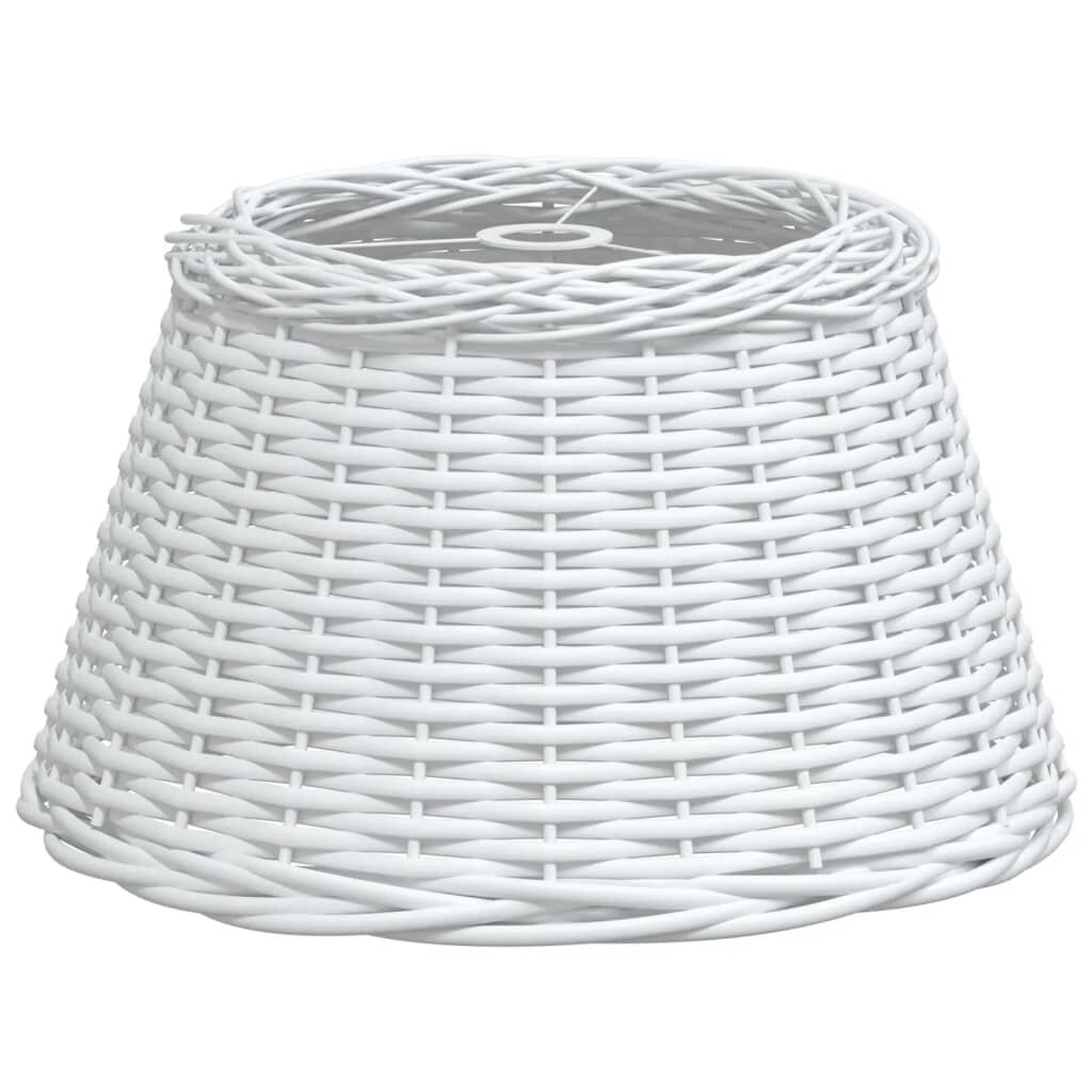 vidaXL Stínidlo na lustr bílé Ø 50 x 30 cm proutěné