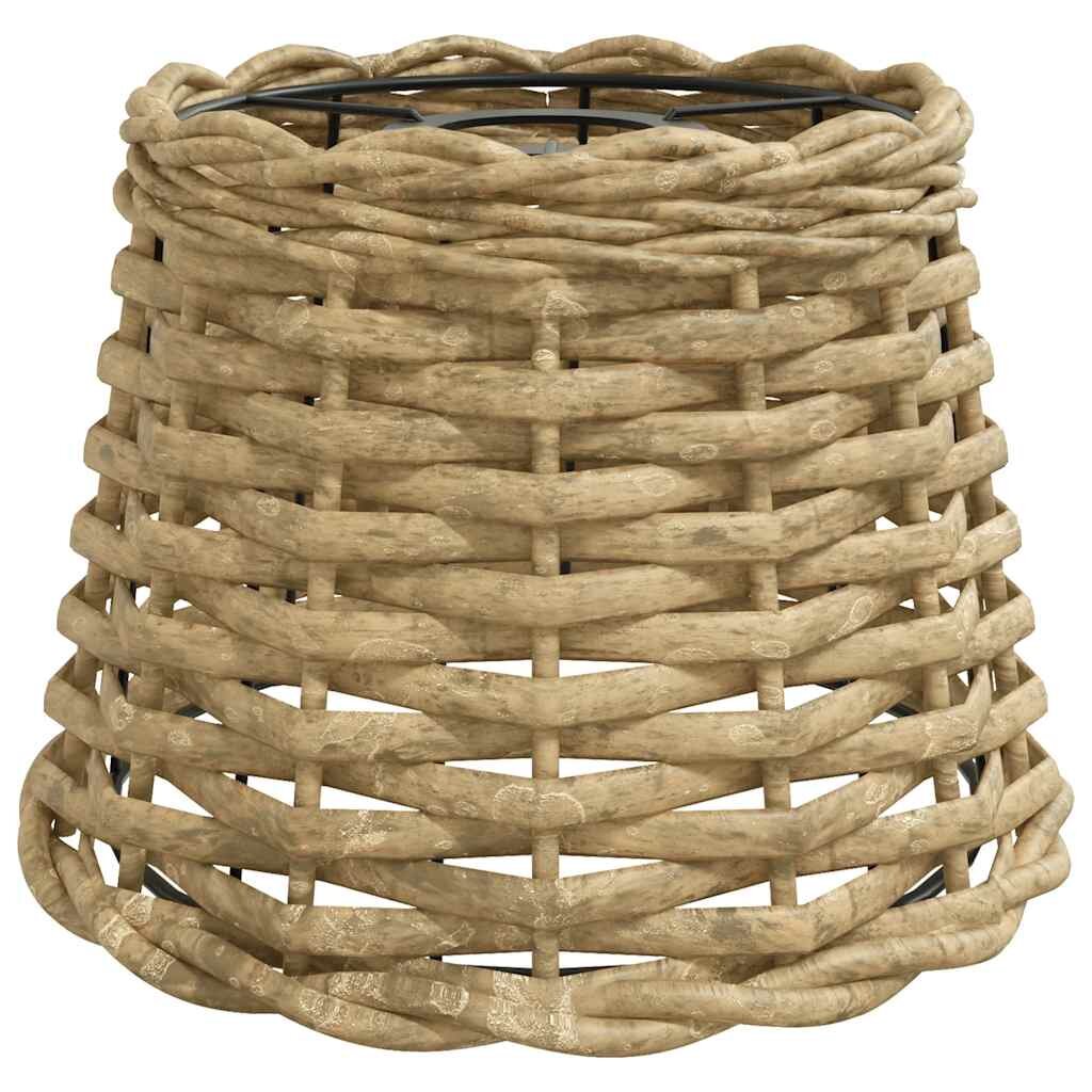 vidaXL Stínidlo na lustr hnědé Ø 20 x 15 cm proutěné