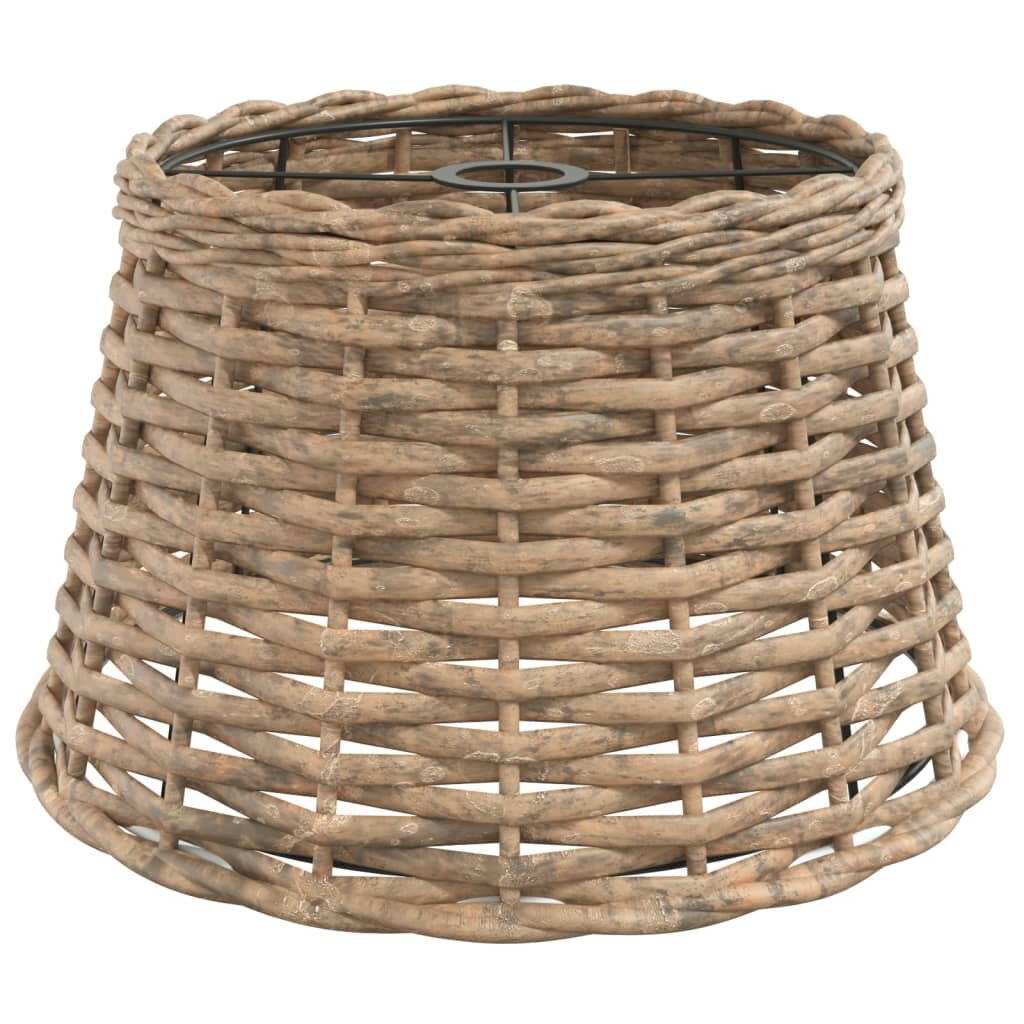 vidaXL Stínidlo na lustr hnědé Ø 38 x 23 cm proutěné