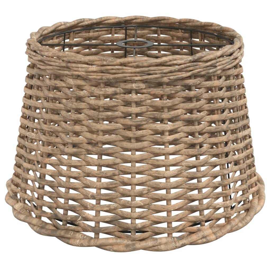 vidaXL Stínidlo na lustr hnědé Ø 45 x 28 cm proutěné
