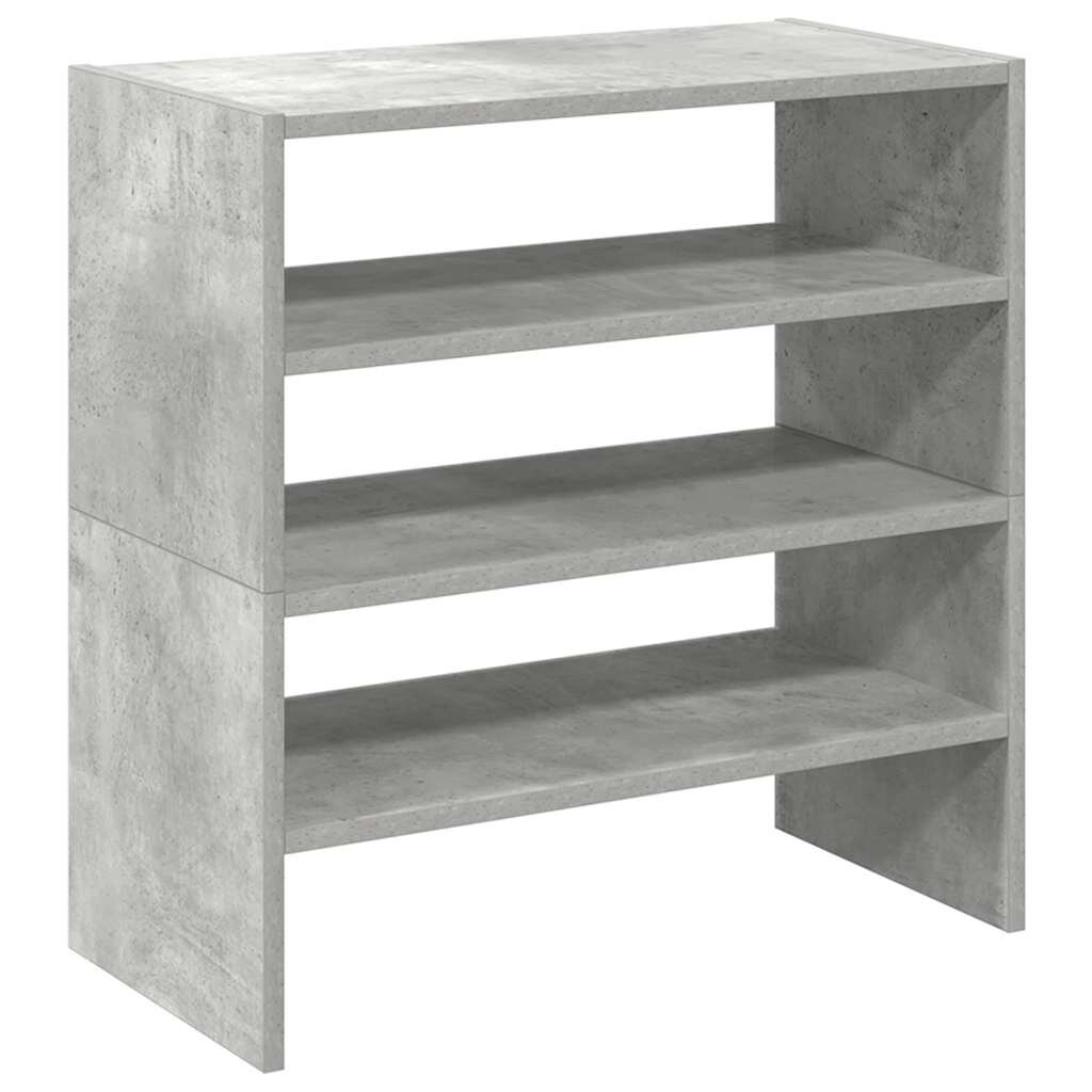 vidaXL Stohovatelné botníky 2 ks betonově šedá 60x30x305 cm