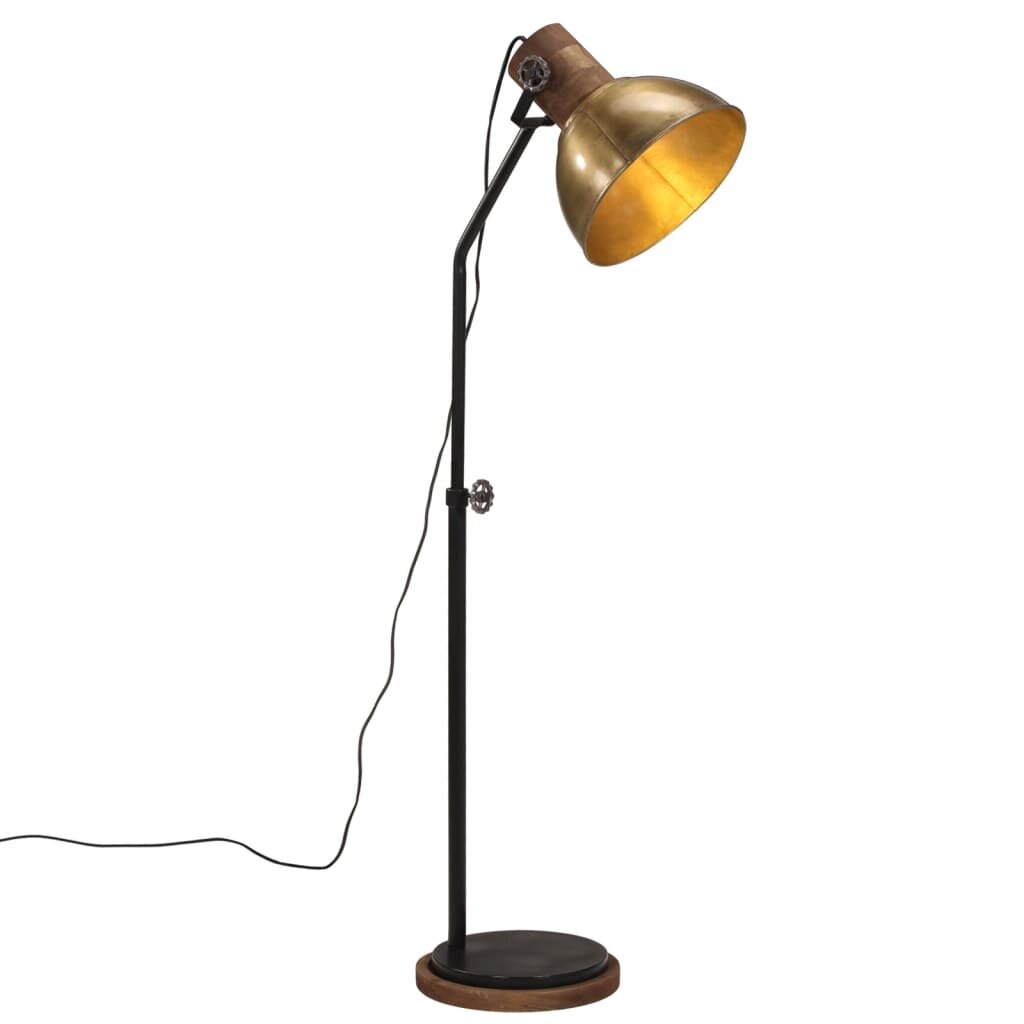 vidaXL Stojací lampa 25 W staromosaz 30 x 30 x 100–150 cm E27