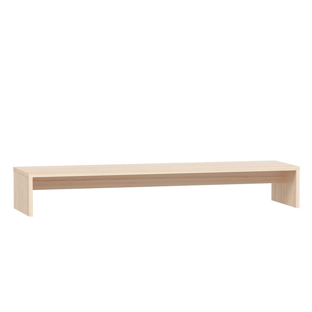 vidaXL Stojan na monitor 100 x 27 x 15 cm masivní borové dřevo