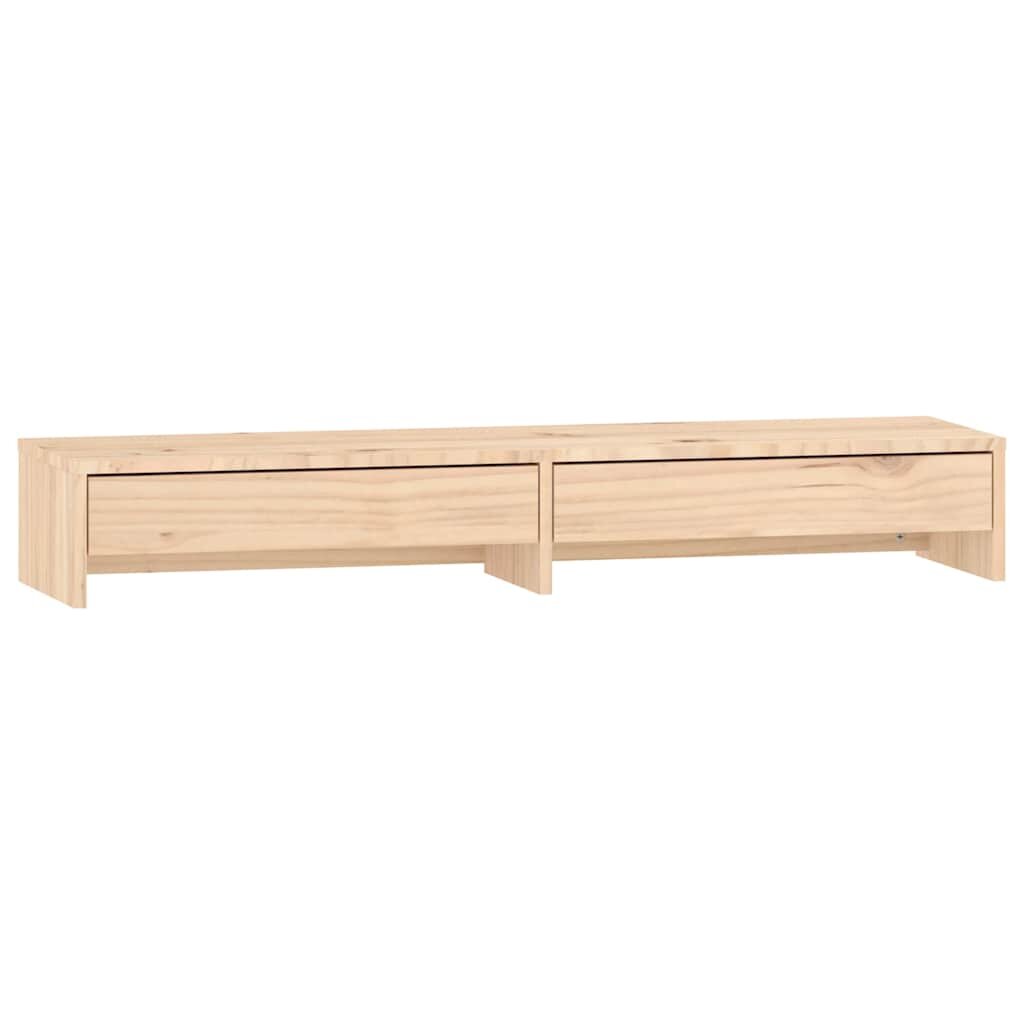 vidaXL Stojan na monitor 100x27x15 cm masivní borové dřevo