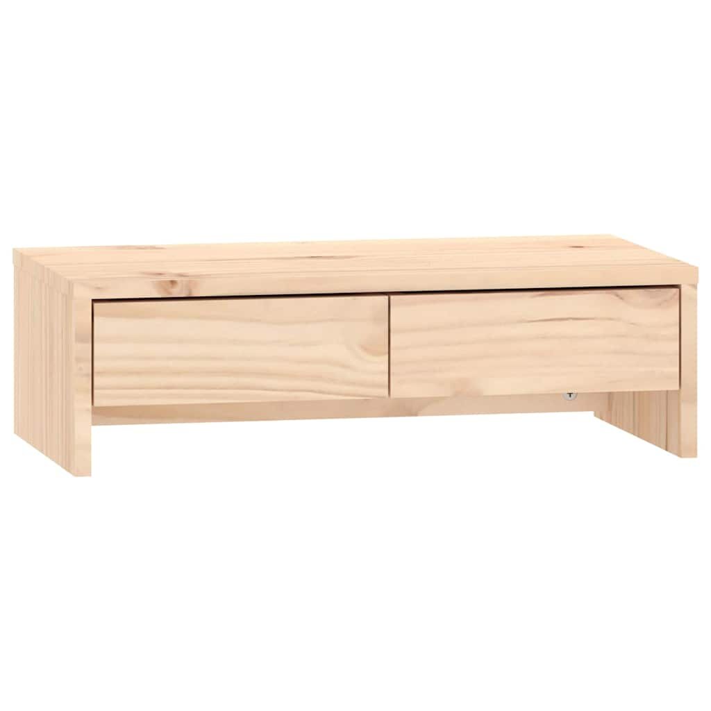 vidaXL Stojan na monitor 50 x 27 x 15 cm masivní borové dřevo