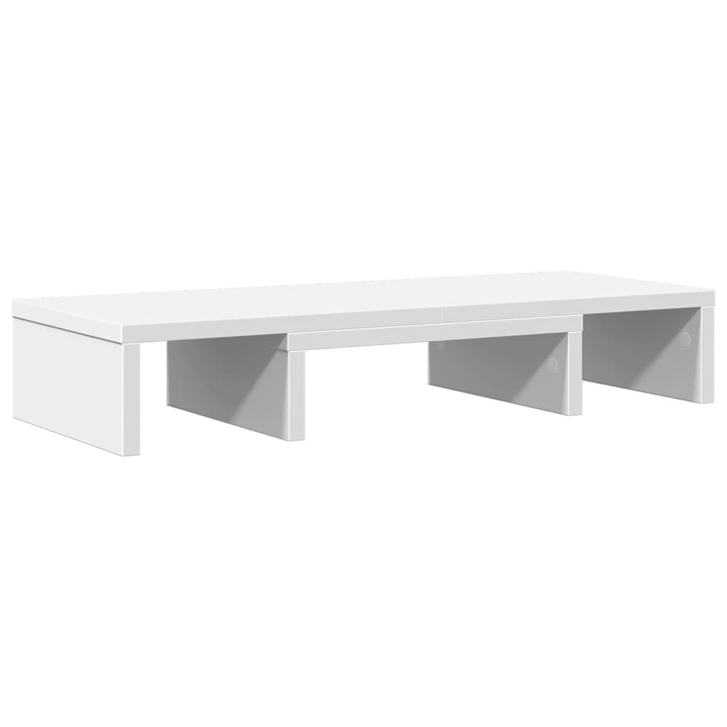 vidaXL Stojan na monitor bílý 60 x 24 x 105 cm kompozitní dřevo
