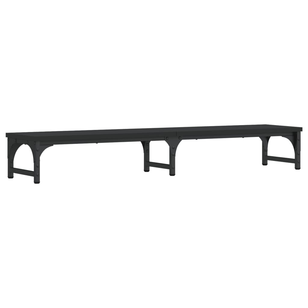 vidaXL Stojan na monitor černý 105 x 23 x 155 cm kompozitní dřevo