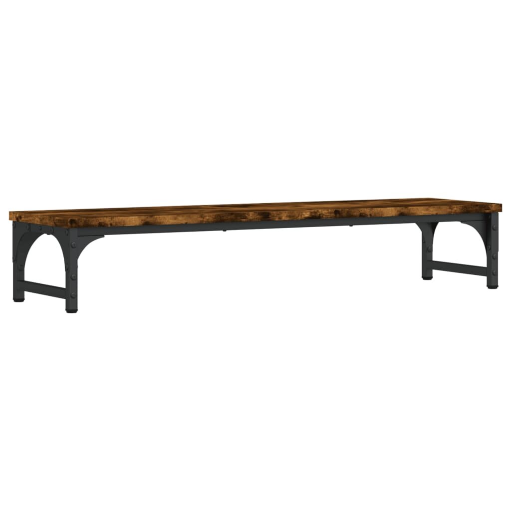 vidaXL Stojan na monitor kouřový dub 85x23x155 cm kompozitní dřevo