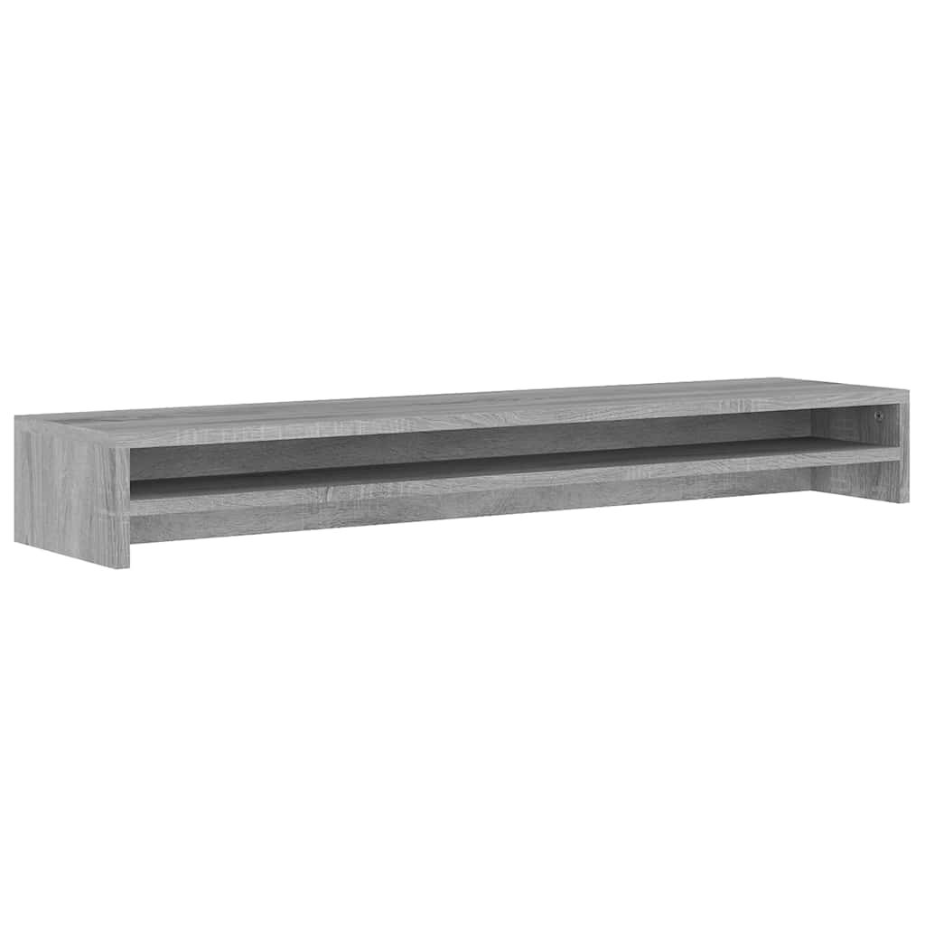vidaXL Stojan na monitor šedý sonoma 100 x 24 x 13 cm kompozitní dřevo