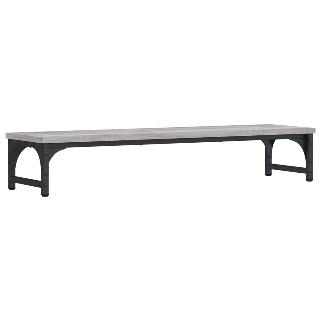 vidaXL Stojan na monitor šedý sonoma 85x23x155 cm kompozitní dřevo