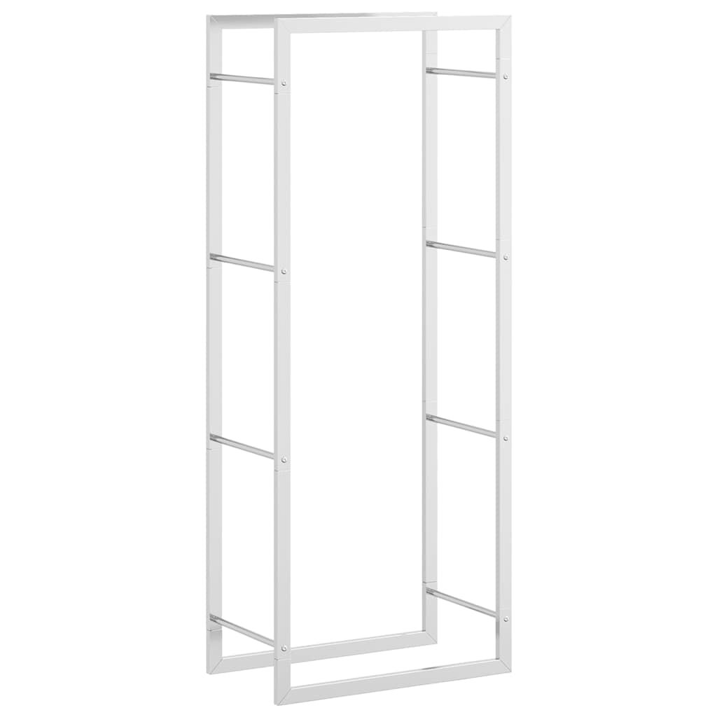 vidaXL Stojan na palivové dřevo 50x28x132 cm nerezová ocel
