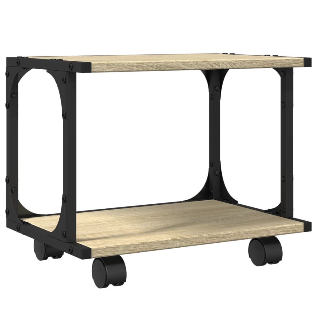 vidaXL Stojan na tiskárnu 2patrový dub sonoma 41x28x335 cm kompozit