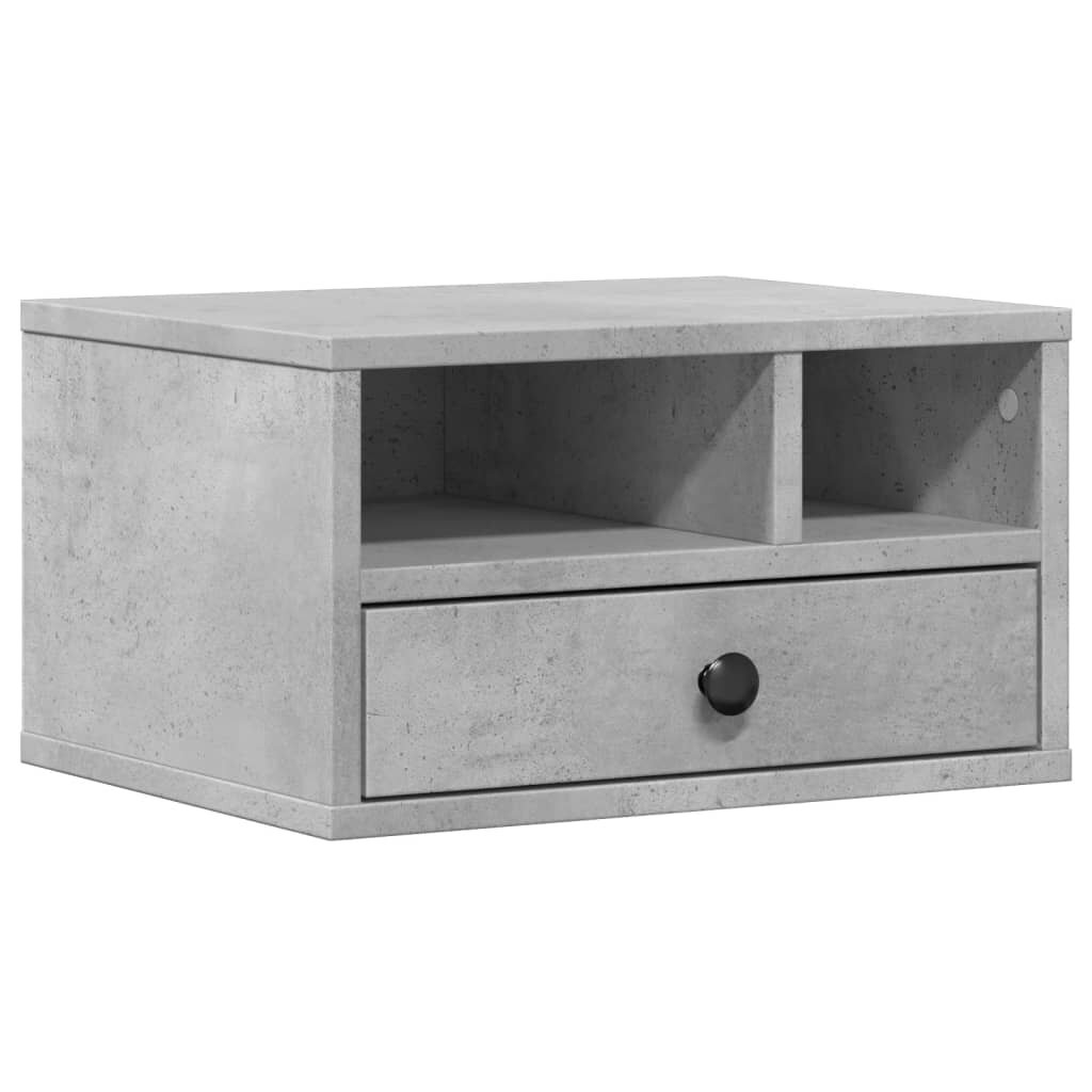 vidaXL Stojan na tiskárnu betonově šedý 40x32x225 cm kompozitní dřevo