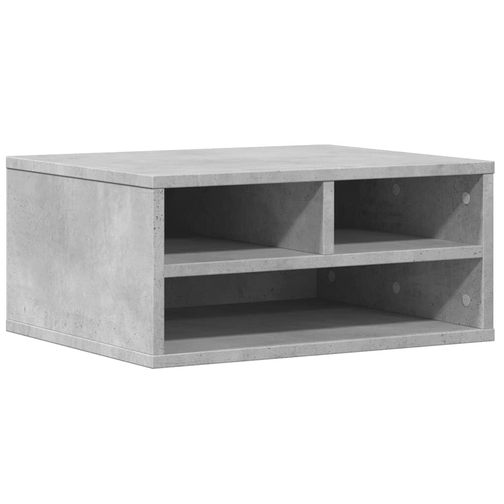 vidaXL Stojan na tiskárnu betonově šedý 49x40x225 cm kompozitní dřevo