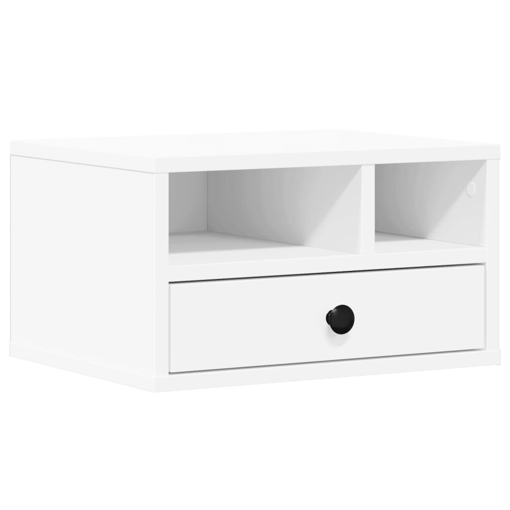 vidaXL Stojan na tiskárnu bílý 40 x 32 x 225 cm kompozitní dřevo