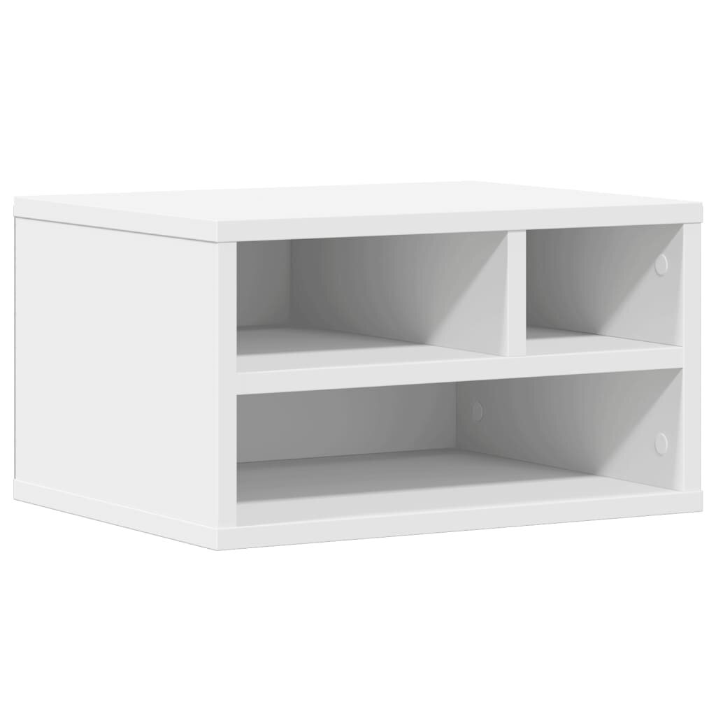 vidaXL Stojan na tiskárnu bílý 40 x 32 x 225 cm kompozitní dřevo
