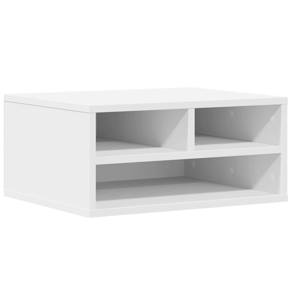 vidaXL Stojan na tiskárnu bílý 49 x 40 x 225 cm kompozitní dřevo