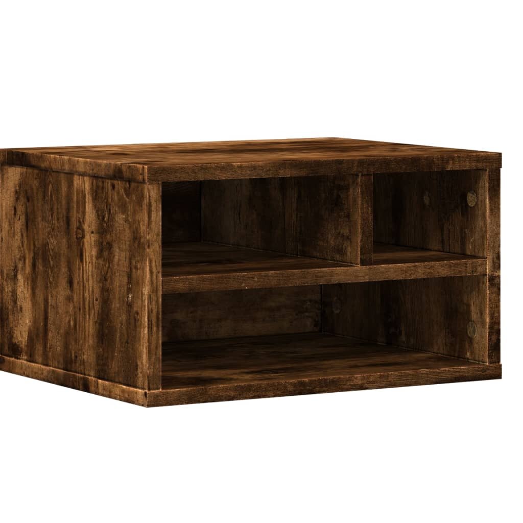 vidaXL Stojan na tiskárnu kouřový dub 40x32x225 cm kompozitní dřevo