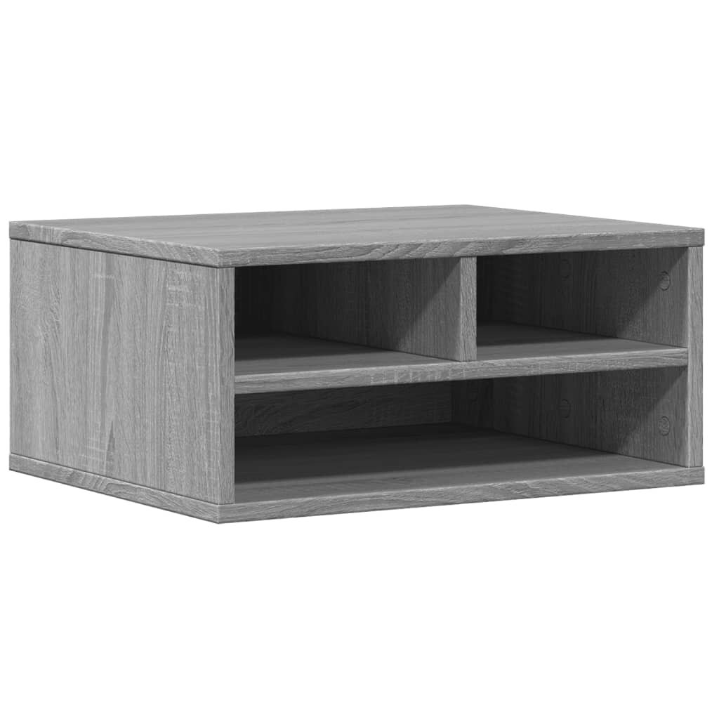 vidaXL Stojan na tiskárnu šedý sonoma 49x40x225 cm kompozitní dřevo