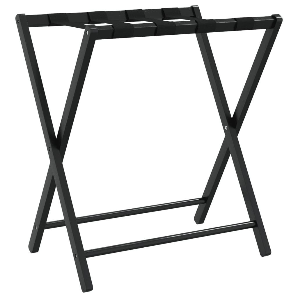 vidaXL Stojan na zavazadlo černý 685 x 38 x 58 cm bambus
