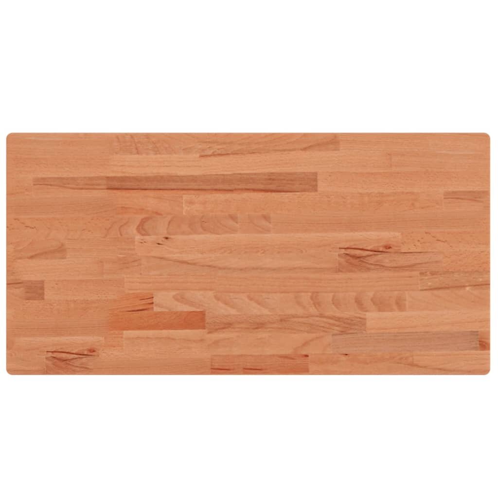 vidaXL Stolní deska 100 x 50 x 15 cm obdélníková masivní bukové dřevo