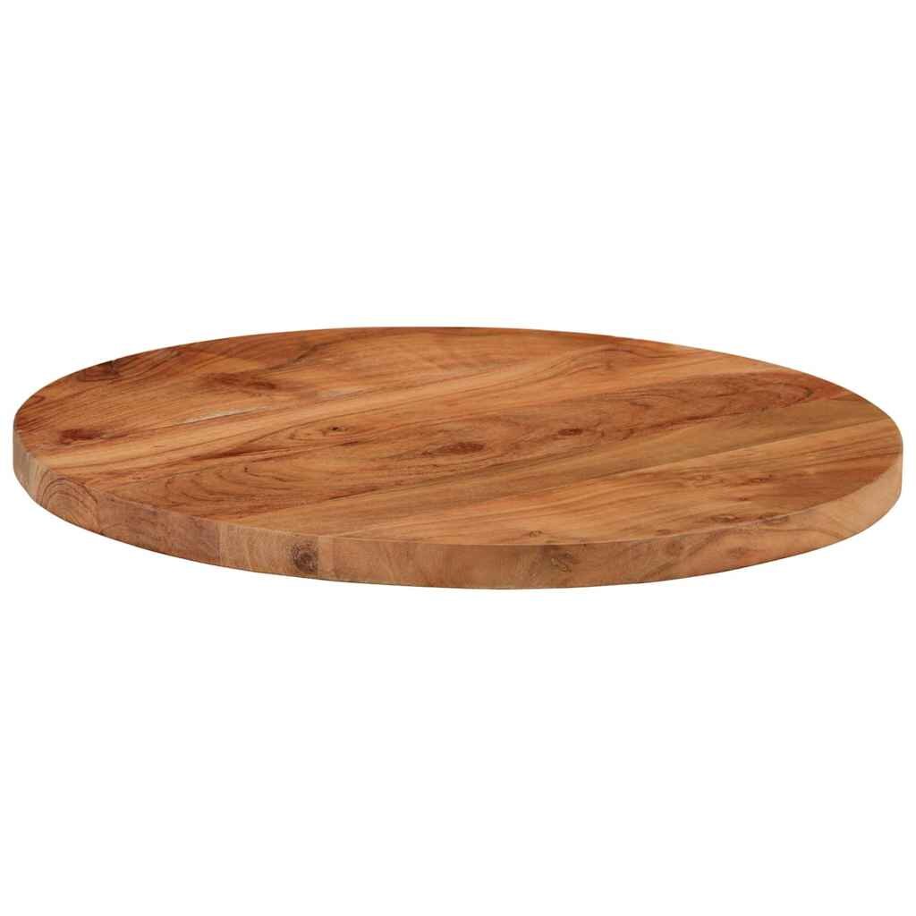 vidaXL Stolní deska Ø 40 x 25 cm kulatá masivní akáciové dřevo