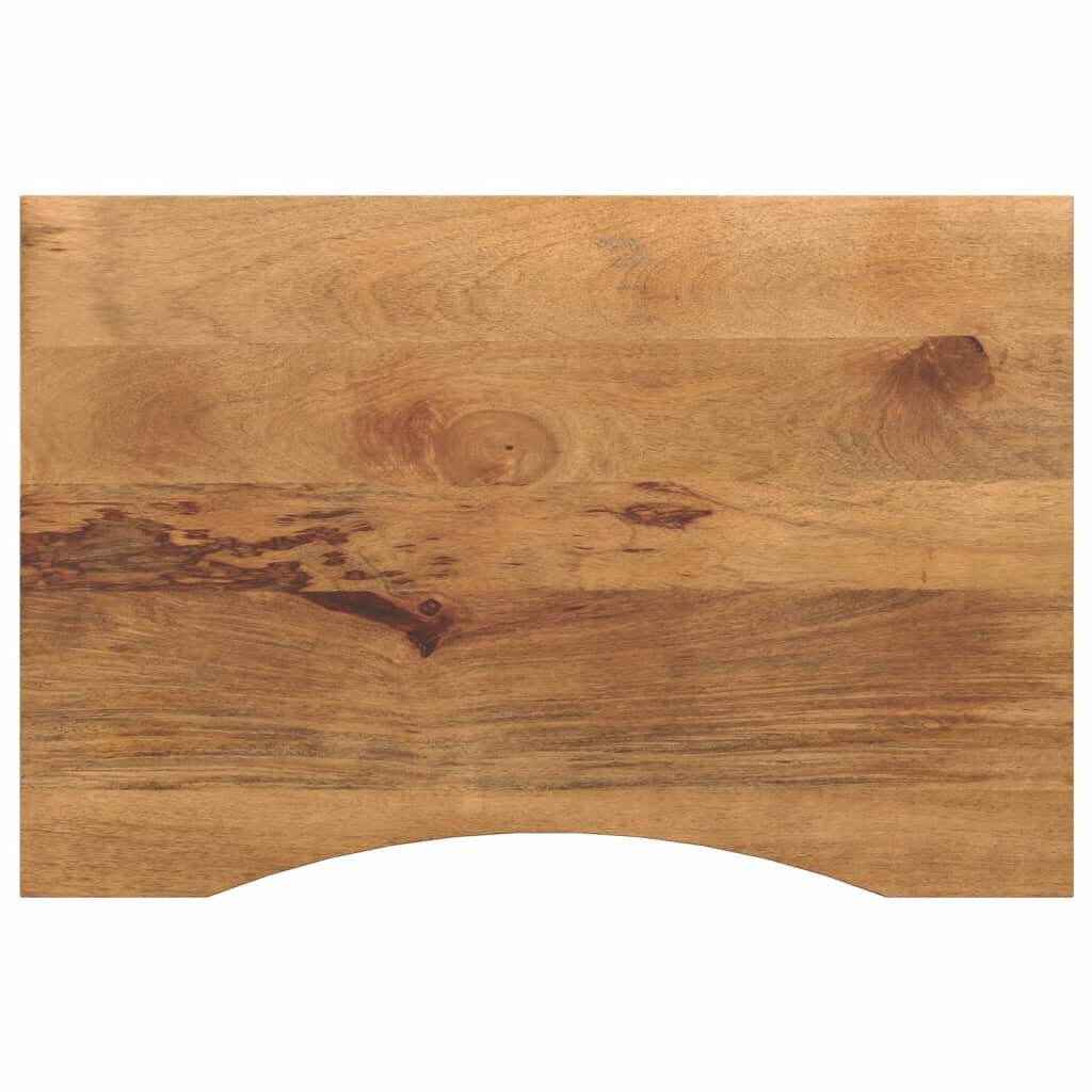 vidaXL Stolní deska s výřezem 90 x 50 x 25 cm masivní hrubý mangovník